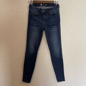 Kut from the Kloth Mia High Rise Toothpick Skinny Indigo Blue‎ Jean sz 2
